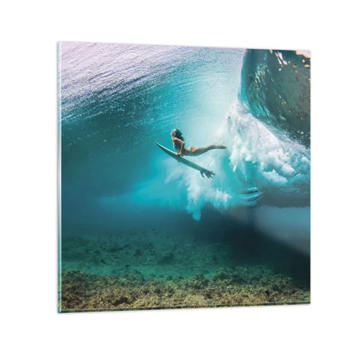Glasbild - Bild auf glas - Unterwasserwelt - 50x50 cm