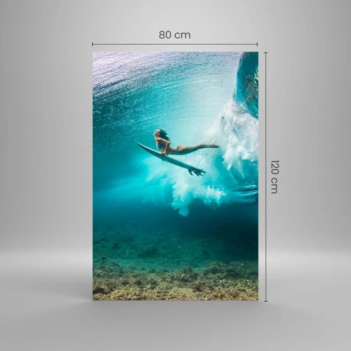 Glasbild - Bild auf glas - Unterwasserwelt - 80x120 cm