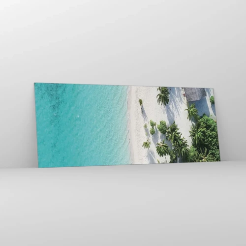 Glasbild - Bild auf glas - Urlaub im Paradies - 100x40 cm