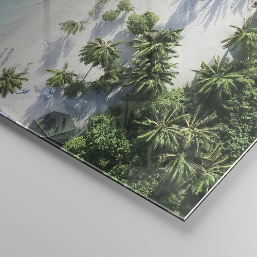 Glasbild - Bild auf glas - Urlaub im Paradies - 120x50 cm