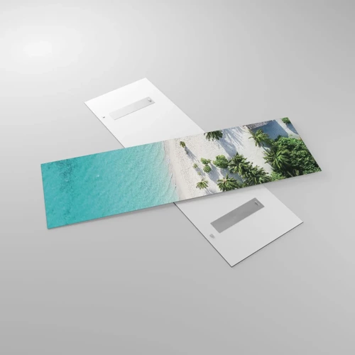 Glasbild - Bild auf glas - Urlaub im Paradies - 160x50 cm