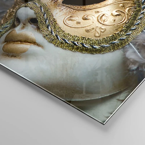 Glasbild - Bild auf glas - Venezianisches Porträt in Gold - 100x40 cm