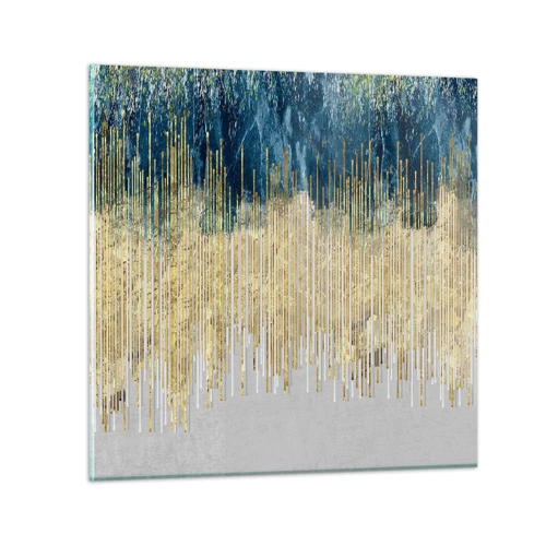 Glasbild - Bild auf glas - Vergoldete Grenze - 70x70 cm