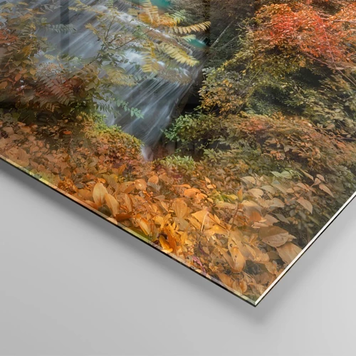 Glasbild - Bild auf glas - Versteckter Schatz des Waldes - 120x50 cm