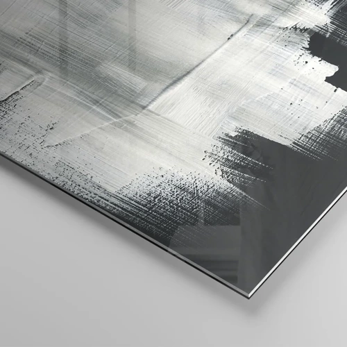 Glasbild - Bild auf glas - Vertikal und horizontal gewebt - 100x40 cm