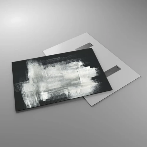 Glasbild - Bild auf glas - Vertikal und horizontal gewebt - 100x70 cm