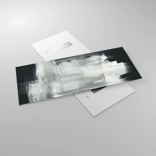 Glasbild - Bild auf glas - Vertikal und horizontal gewebt - 120x50 cm