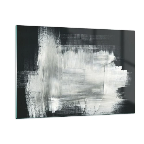 Glasbild - Bild auf glas - Vertikal und horizontal gewebt - 120x80 cm