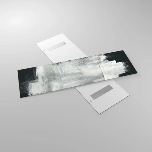 Glasbild - Bild auf glas - Vertikal und horizontal gewebt - 160x50 cm