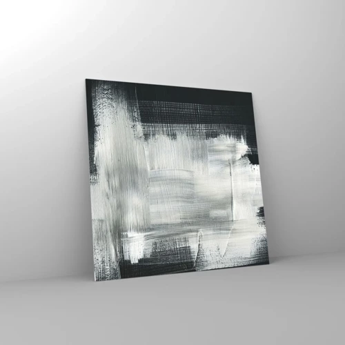 Glasbild - Bild auf glas - Vertikal und horizontal gewebt - 50x50 cm