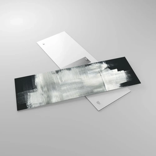 Glasbild - Bild auf glas - Vertikal und horizontal gewebt - 90x30 cm