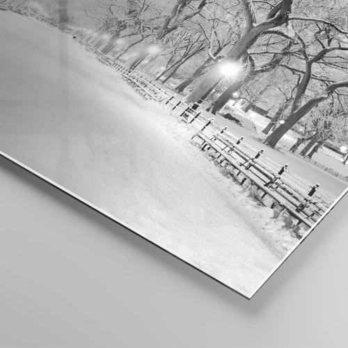 Glasbild - Bild auf glas - Vier Jahreszeiten - Winter - 100x40 cm