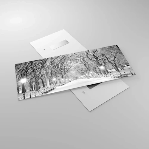 Glasbild - Bild auf glas - Vier Jahreszeiten - Winter - 120x50 cm