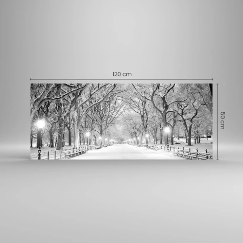 Glasbild - Bild auf glas - Vier Jahreszeiten - Winter - 120x50 cm