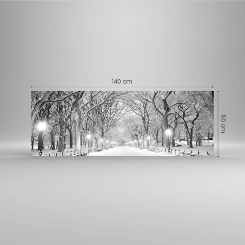Glasbild - Bild auf glas - Vier Jahreszeiten - Winter - 140x50 cm