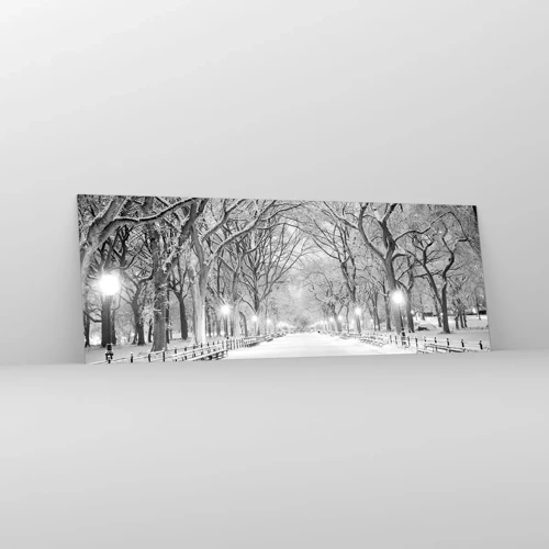 Glasbild - Bild auf glas - Vier Jahreszeiten - Winter - 140x50 cm