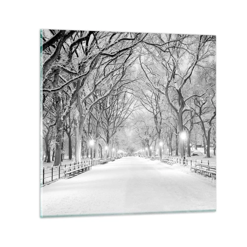 Glasbild - Bild auf glas - Vier Jahreszeiten - Winter - 40x40 cm