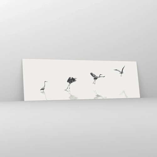 Glasbild - Bild auf glas - Vier einfache Schritte - 160x50 cm