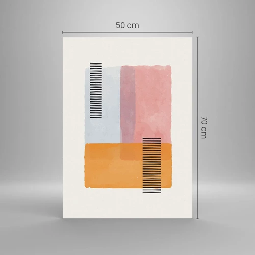 Glasbild - Bild auf glas - Von Ecke zu Ecke - 50x70 cm