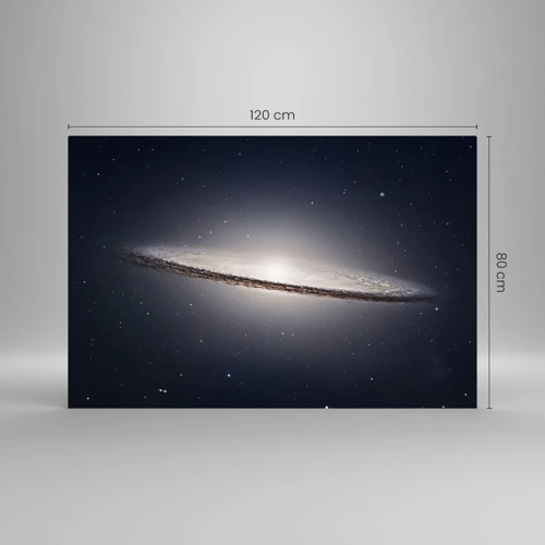 Glasbild - Bild auf glas - Vor langer Zeit in einer weit entfernten Galaxie ... - 120x80 cm