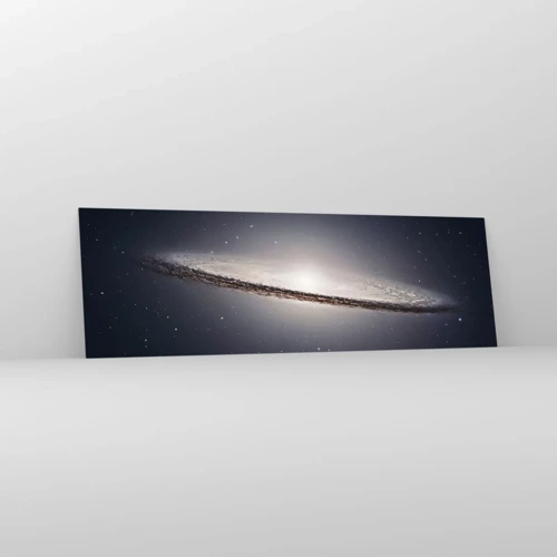 Glasbild - Bild auf glas - Vor langer Zeit in einer weit entfernten Galaxie ... - 160x50 cm