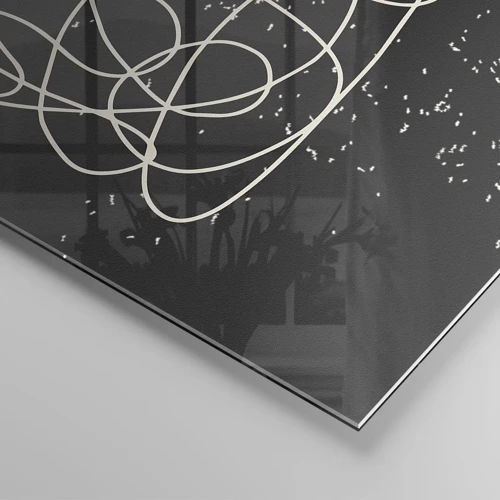 Glasbild - Bild auf glas - Wandernde, umherschweifende Gedanken - 100x70 cm