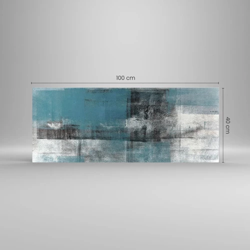 Glasbild - Bild auf glas - Wasser und Luft - 100x40 cm