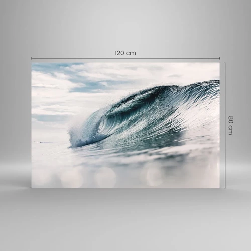 Glasbild - Bild auf glas - Wasserspitze - 120x80 cm