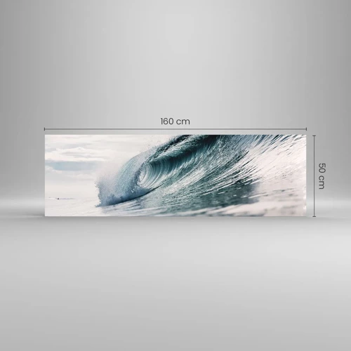 Glasbild - Bild auf glas - Wasserspitze - 160x50 cm
