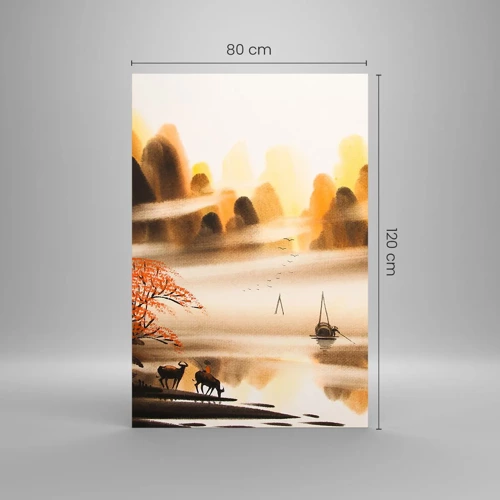 Glasbild - Bild auf glas - Weiter als im Fernosten - 80x120 cm