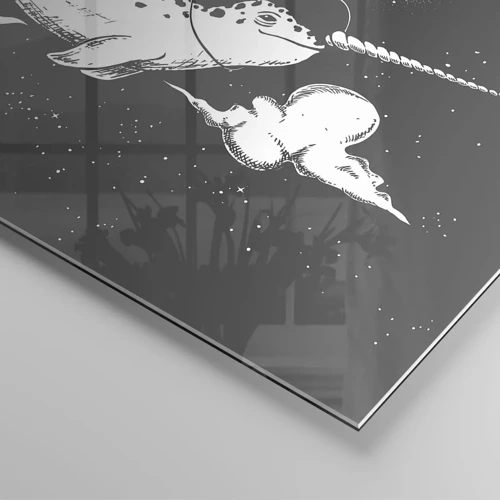 Glasbild - Bild auf glas - Weltraumreiter - 70x100 cm