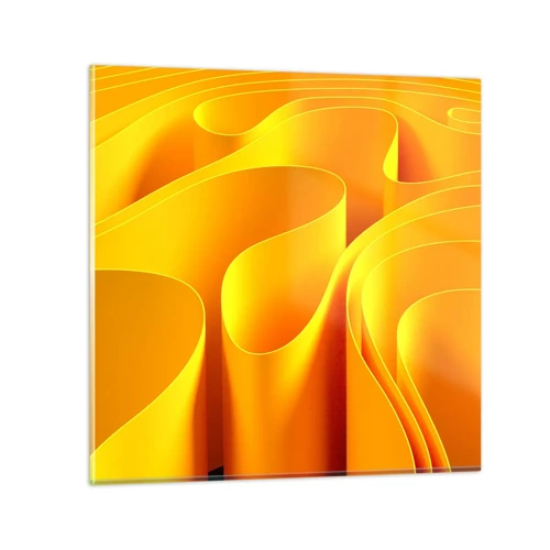 Glasbild - Bild auf glas - Wie Sonnenwellen - 30x30 cm