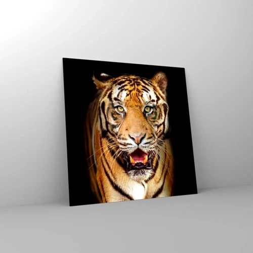 Glasbild - Bild auf glas - Wild im Herzen - 50x50 cm