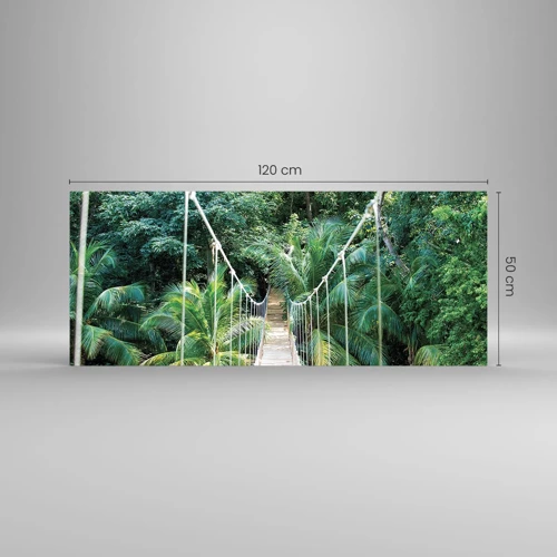 Glasbild - Bild auf glas - Willkommen im Dschungel! - 120x50 cm