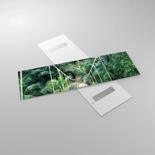 Glasbild - Bild auf glas - Willkommen im Dschungel! - 160x50 cm