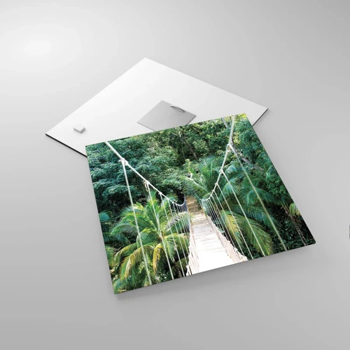 Glasbild - Bild auf glas - Willkommen im Dschungel! - 30x30 cm