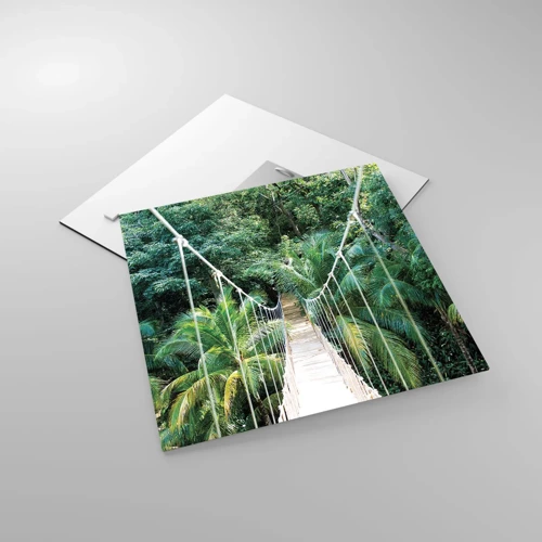 Glasbild - Bild auf glas - Willkommen im Dschungel! - 40x40 cm