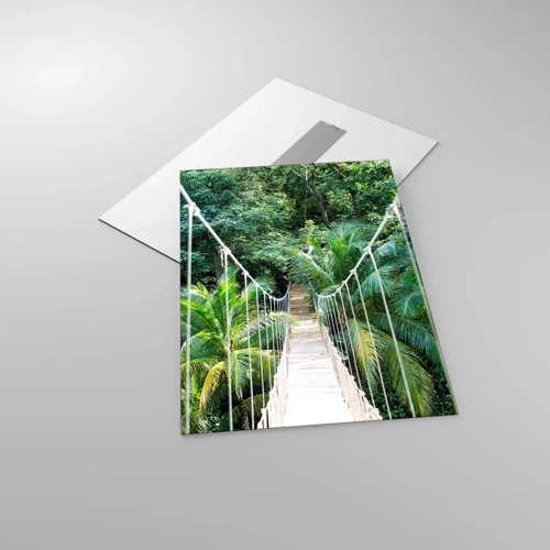 Glasbild - Bild auf glas - Willkommen im Dschungel! - 50x70 cm