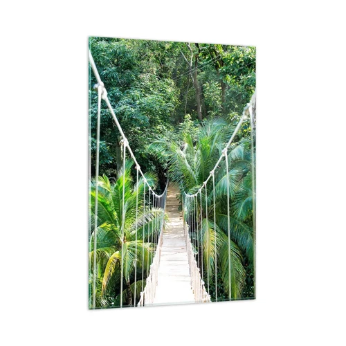 Glasbild - Bild auf glas - Willkommen im Dschungel! - 80x120 cm