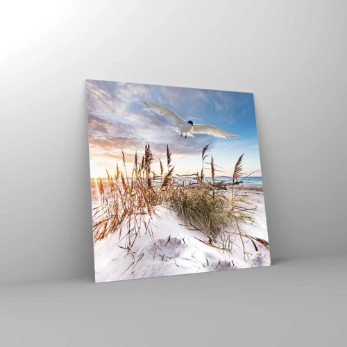 Glasbild - Bild auf glas - Wind vom Meer - 30x30 cm