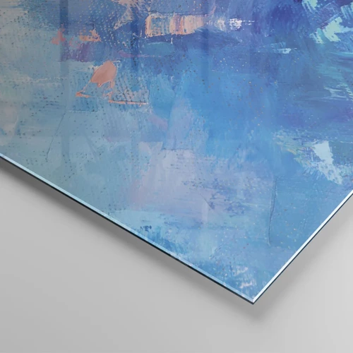 Glasbild - Bild auf glas - Winter-Abstraktion - 140x50 cm