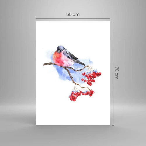 Glasbild - Bild auf glas - Winter in Farbe - 50x70 cm