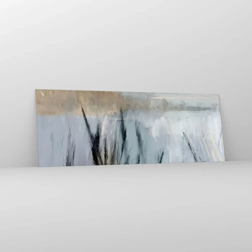 Glasbild - Bild auf glas - Winterfelder - 140x50 cm