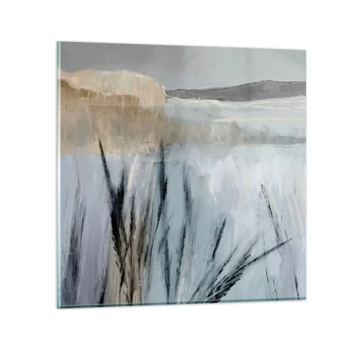 Glasbild - Bild auf glas - Winterfelder - 70x70 cm