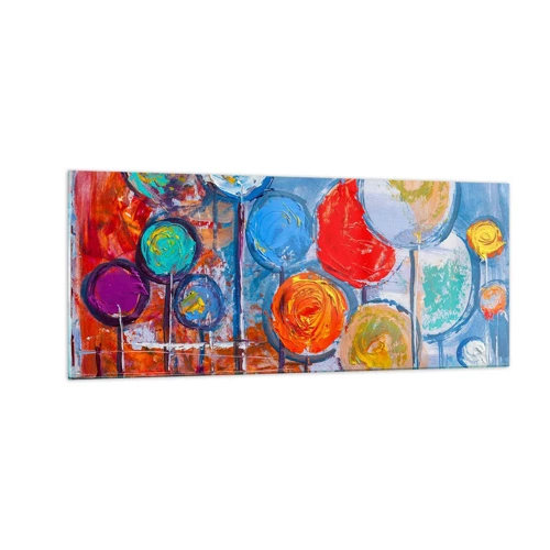 Glasbild - Bild auf glas - Wunder am Stiel - 100x40 cm