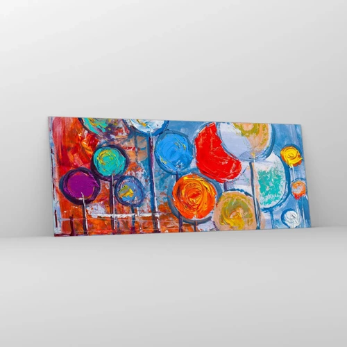 Glasbild - Bild auf glas - Wunder am Stiel - 100x40 cm