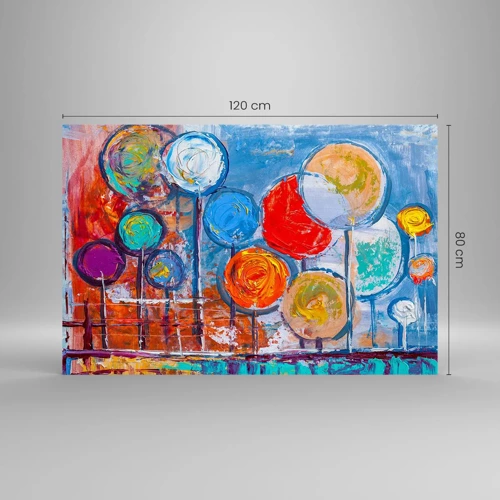 Glasbild - Bild auf glas - Wunder am Stiel - 120x80 cm