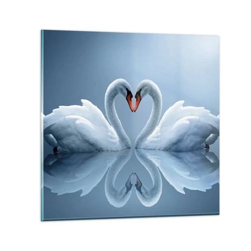 Glasbild - Bild auf glas - Zeit für die Liebe - 50x50 cm