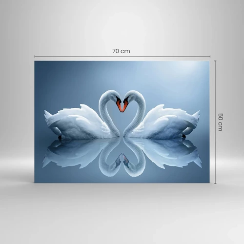 Glasbild - Bild auf glas - Zeit für die Liebe - 70x50 cm
