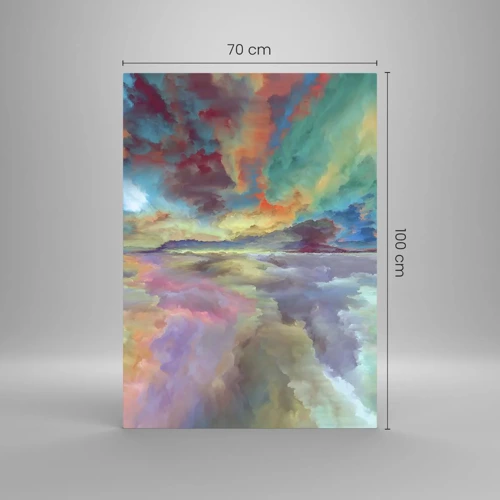 Glasbild - Bild auf glas - Zwei Himmel - 70x100 cm
